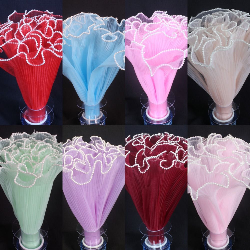 28cm×4ヤード 花束ラッピング用パールウェーブヤーンレー - Florist Supply House のレビューと価格