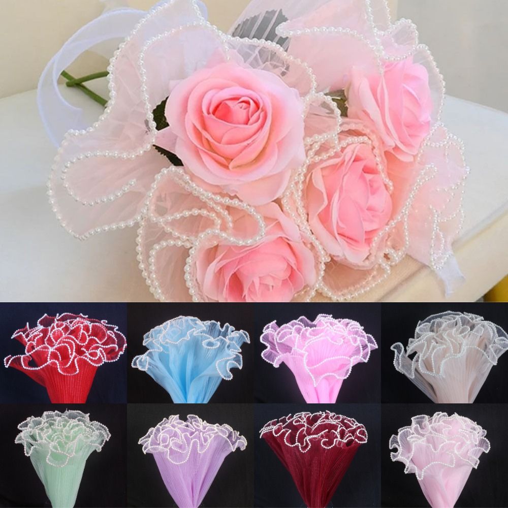28cm×4ヤード 花束ラッピング用パールウェーブヤーンレー - Florist Supply House のレビューと価格