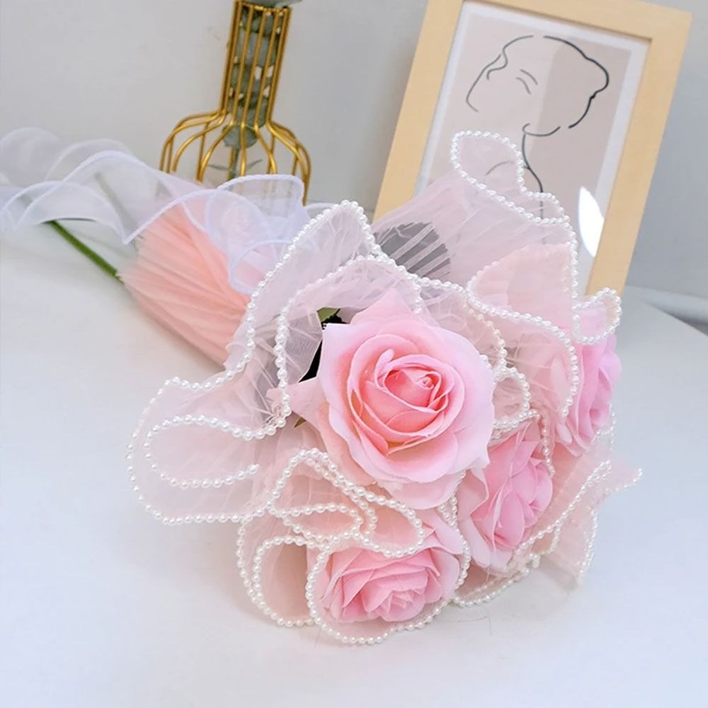 28cm×4ヤード フラワーブーケ包装用レースメッシュ素材  - Florist Supply House のレビューと価格