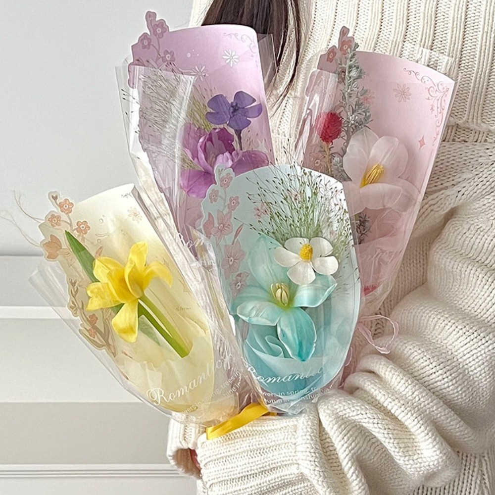 背景用厚紙付き透明フラワーパッケージングバッグ10枚、花屋用 - Florist Supply House のレビューと価格