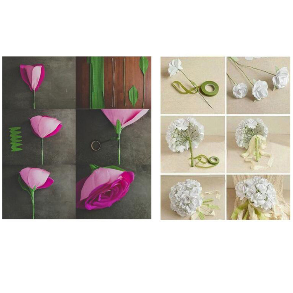5ロール入り、緑色のクラフトテープ。花の茎を包むのに適してお - Floral Tape Green のレビューと価格