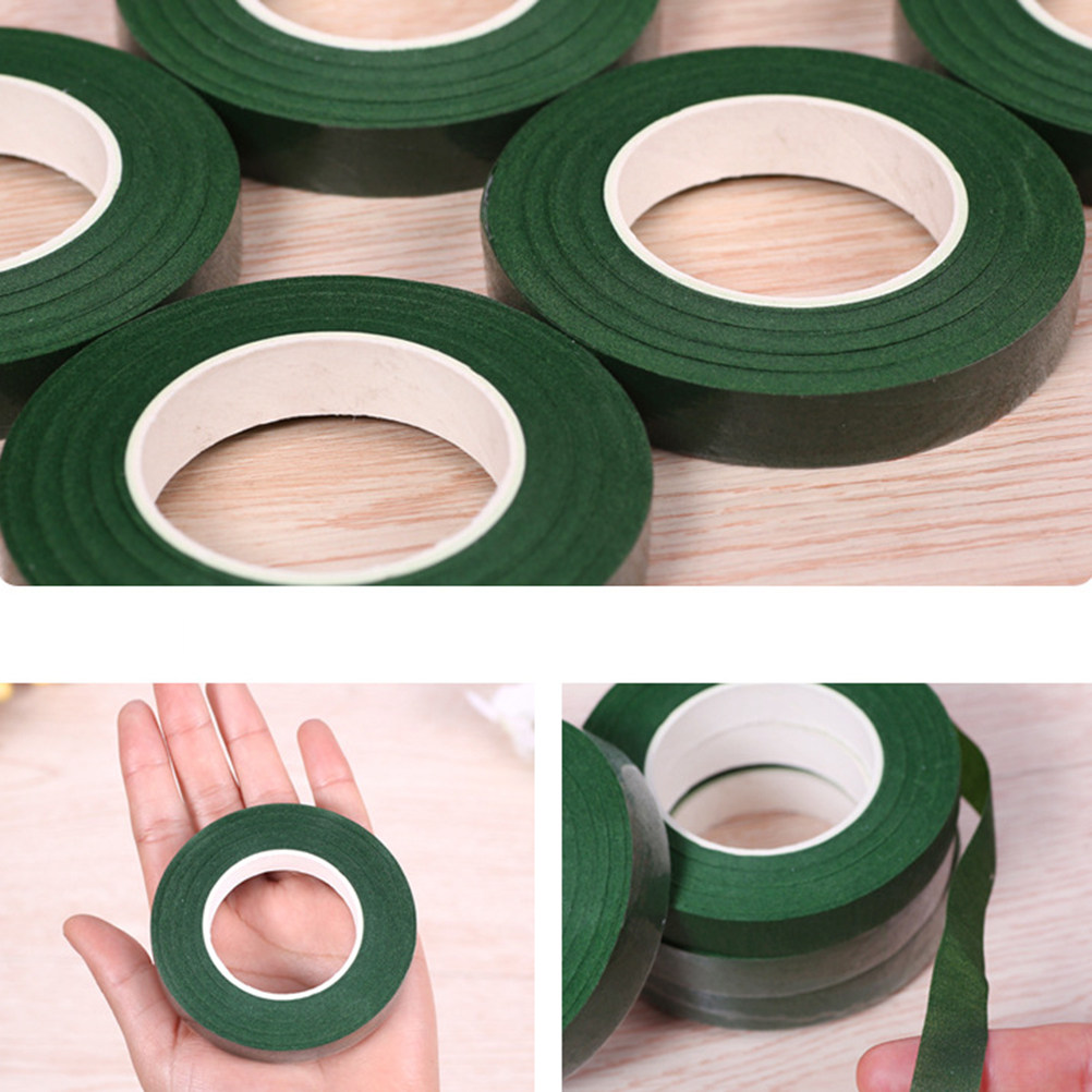 5ロール入り、緑色のクラフトテープ。花の茎を包むのに適してお - Floral Tape Green のレビューと価格