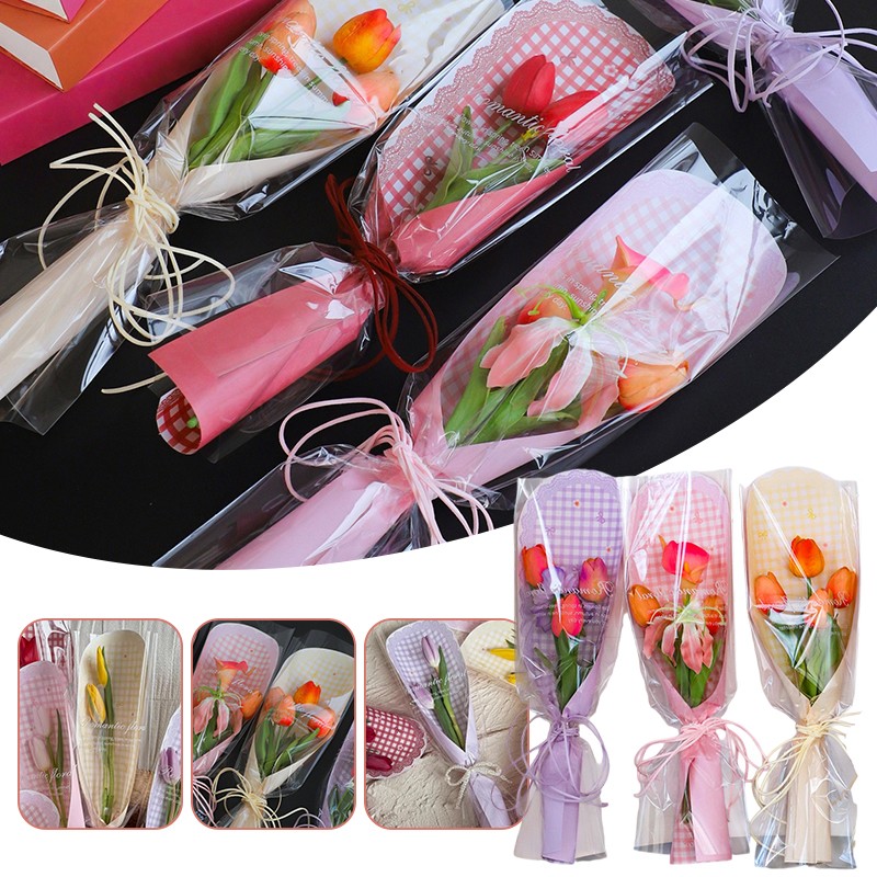 10 セット小さな花束包装袋プラスチック花包装袋花屋用品包装 - Florist Supply House のレビューと価格