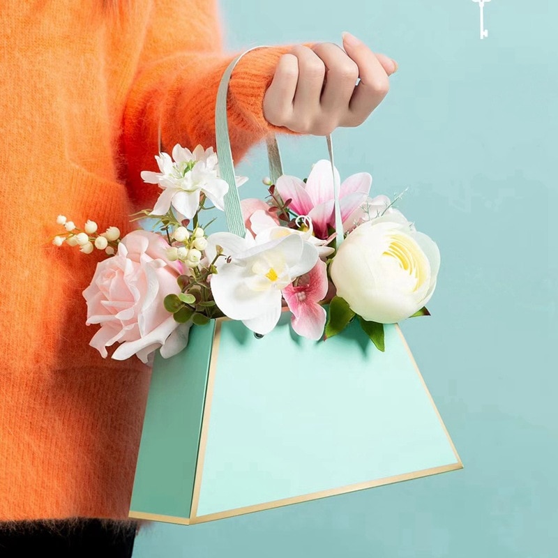 10/20個入り DIYフラワーギフトボックス 台形ハンドバ - Florist Supply House のレビューと価格