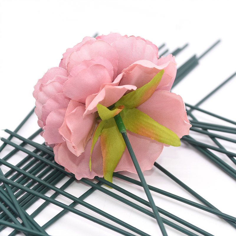 20個15/25/40センチメートル人工花茎鉄ワイヤステムd - Floral Tape Green のレビューと価格