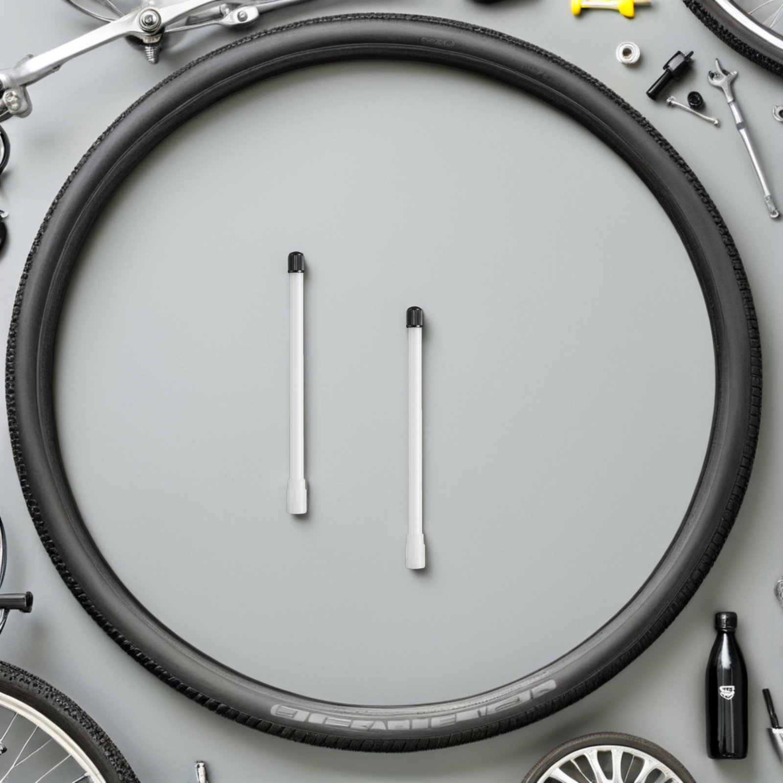 20個入り タイヤバルブエクステンダーキット。高強度金属製で - Stem Extender Tube のレビューと価格