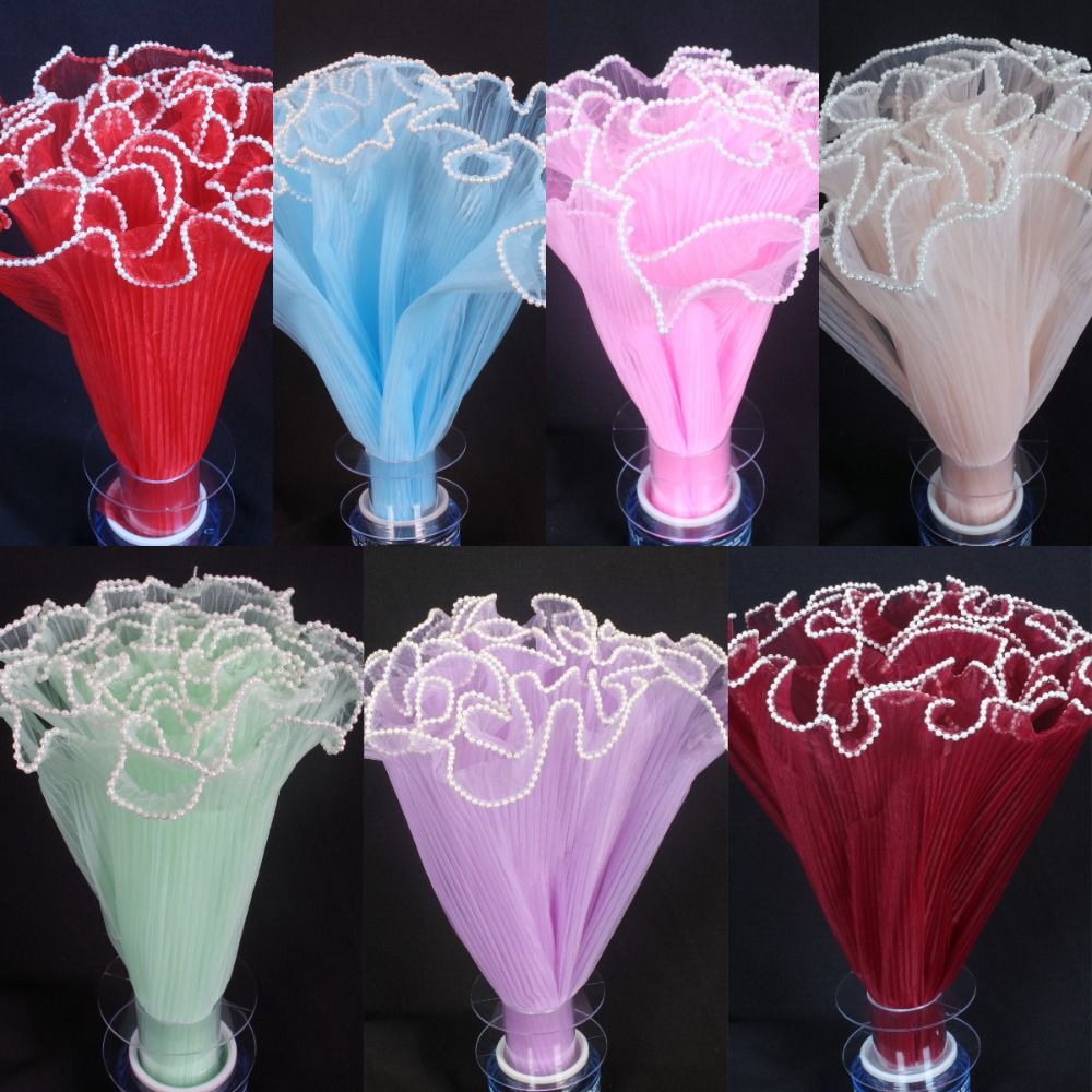 28cm×4ヤード 花束ラッピング用パールウェーブヤーンレー - Florist Supply House のレビューと価格