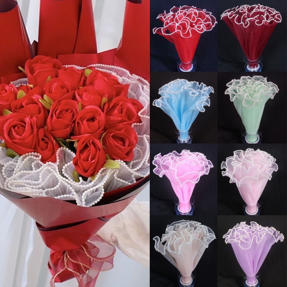 28cm×4ヤードの花束用ラッピングレースメッシュ素材。パー - Florist Supply House のレビューと価格