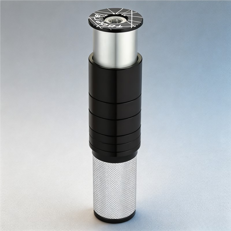 隠し式自転車ステムライザー、見えない自転車フォークエクステン - Stem Extender Tube のレビューと価格