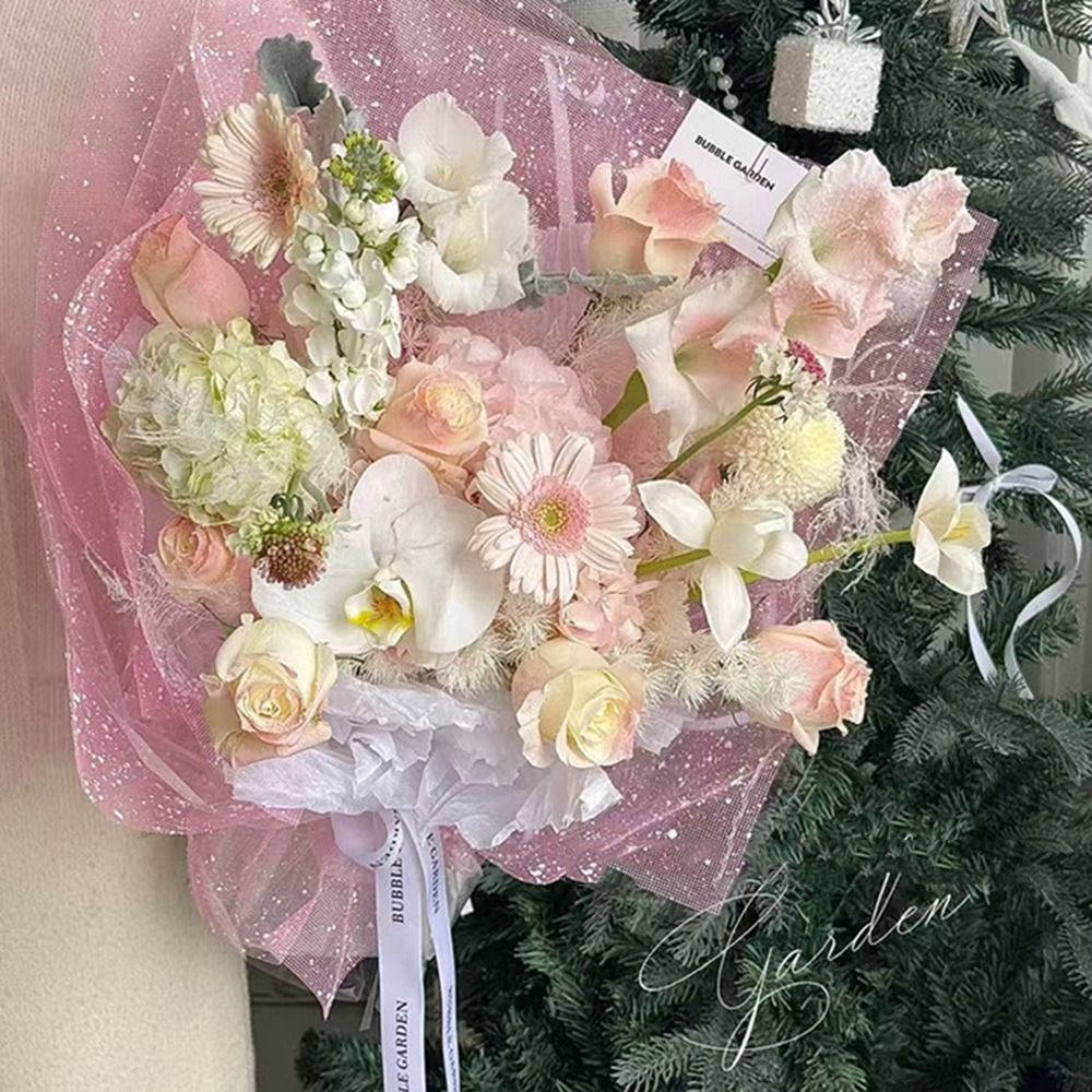 花用包装紙 スノーフレーク 幅50cm DIYメッシュ包装紙 - Florist Supply House のレビューと価格